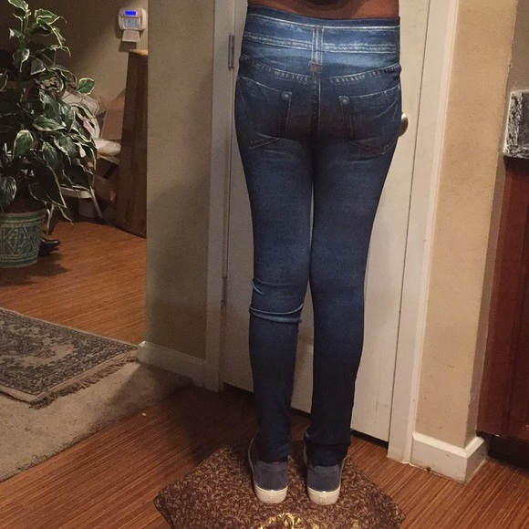 2 pairs of fleece lined leggings - Picture 7 of 7